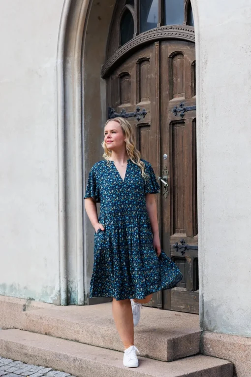 Iselin kjole - Mørkeblå
