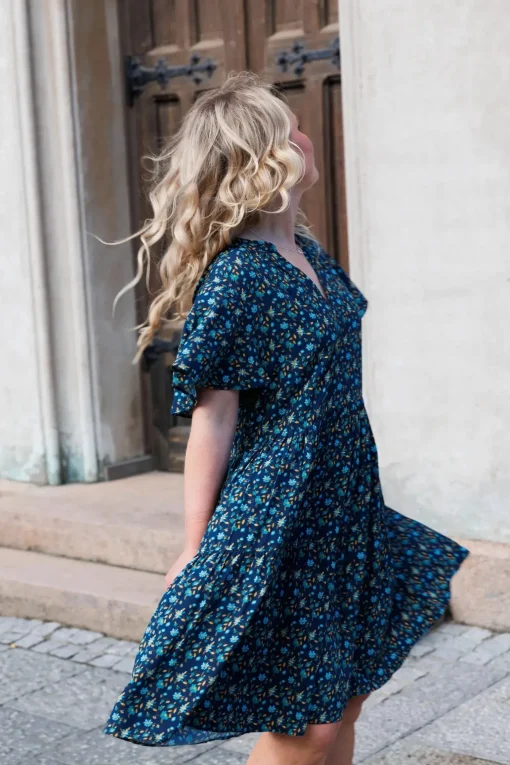 Iselin kjole - Mørkeblå