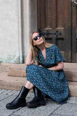 Iselin kjole - Mørkeblå