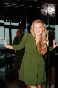 Marit Blazerkjole - Mørk grønn
