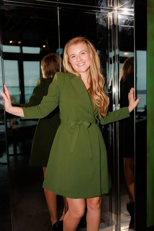 Marit Blazerkjole - Mørk grønn