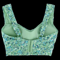 Miami bikinitopp - Pastellgrønn - Flower paint