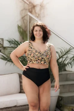Miami bikinitopp - Svart - Flowerpower