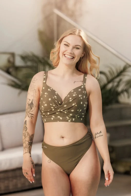 Mid Waist Bikini String - Grønn