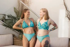 Mid Waist Bikini String - Turkis