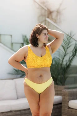 Mid Waist Bikini String - Gul