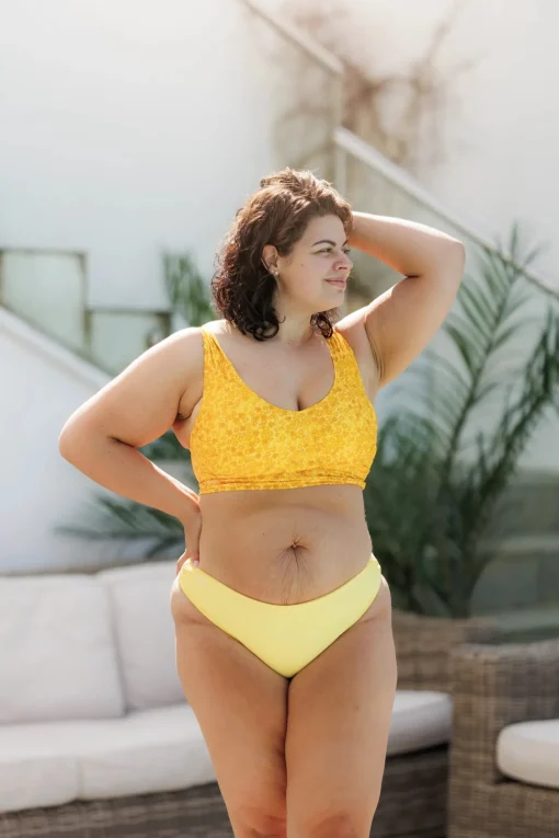 Mid Waist Bikini String - Gul