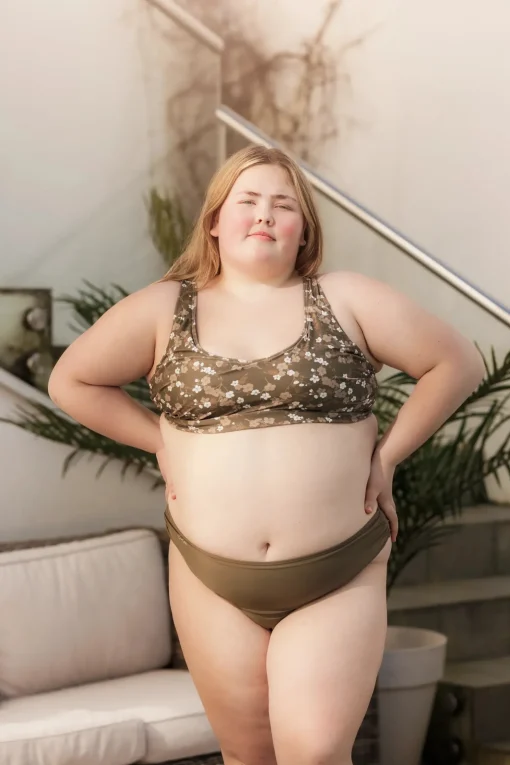 Mid Waist Bikini String - Grønn