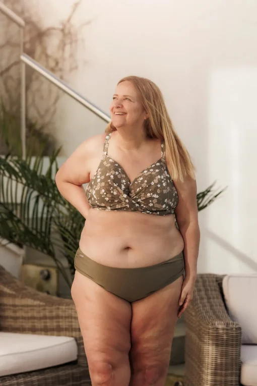 Mid Waist bikinitruse - Grønn