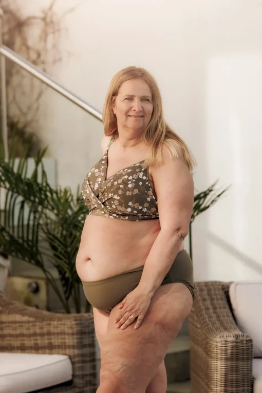 Mid Waist bikinitruse - Grønn