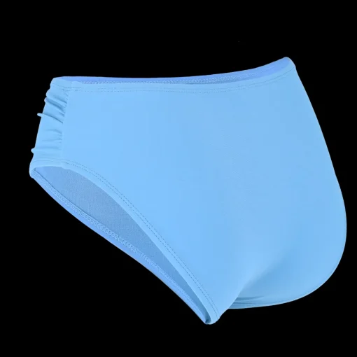 Mid Waist bikinitruse - Lyseblå
