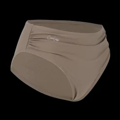 Mid Waist bikinitruse - Mørk beige