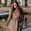 Rib kjole - Beige