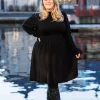 Rib kjole - Svart
