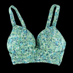 Roma bikinitopp - Pastellgrønn - Flower paint
