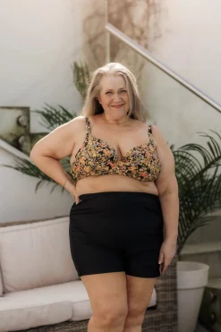 Roma bikinitopp - Svart - Flowerpower