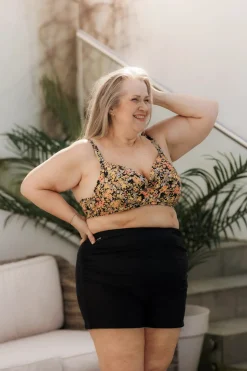 Roma bikinitopp - Svart - Flowerpower