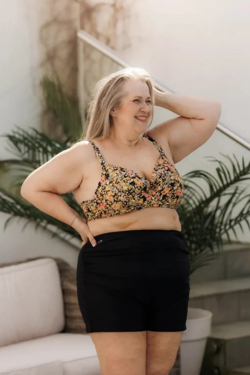 Roma bikinitopp - Svart - Flowerpower