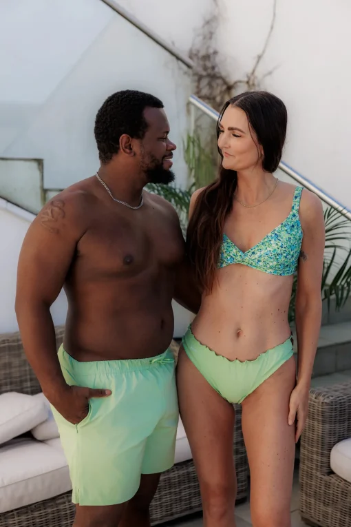 Ruffles Bikinitruse - Pastellgrønn