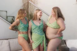 Ruffles Bikinitruse - Pastellgrønn