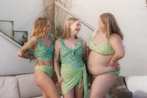 Ruffles Bikinitruse - Pastellgrønn