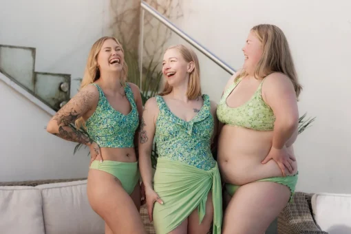 Ruffles Bikinitruse - Pastellgrønn