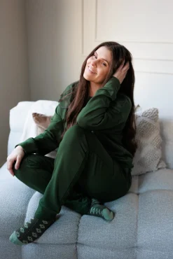 Sandra genser - Mørk grønn