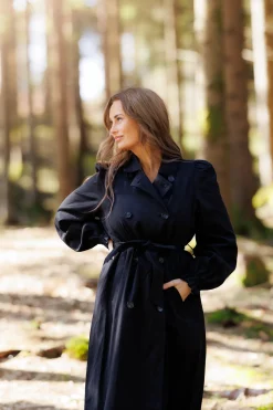 Siri Trenchcoat - Black Onyx