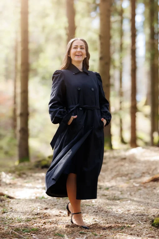 Siri Trenchcoat - Black Onyx