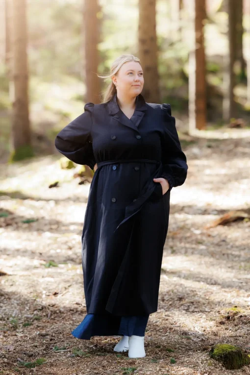 Siri Trenchcoat - Black Onyx