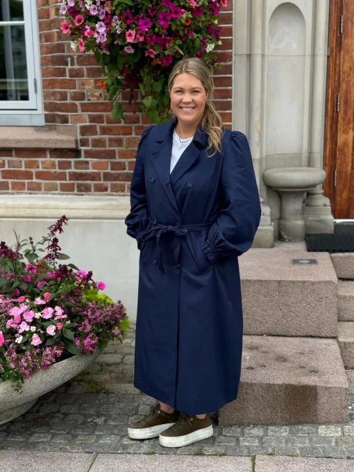 Siri Trenchcoat - Marineblå