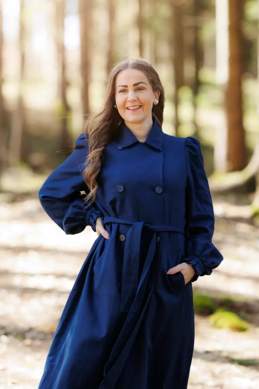 Siri Trenchcoat - Marineblå