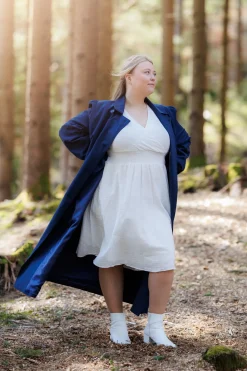 Siri Trenchcoat - Marineblå