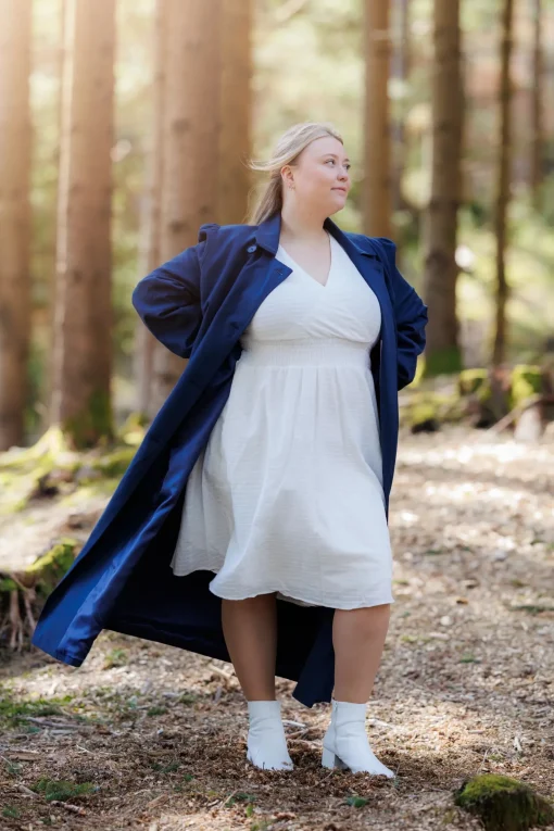 Siri Trenchcoat - Marineblå
