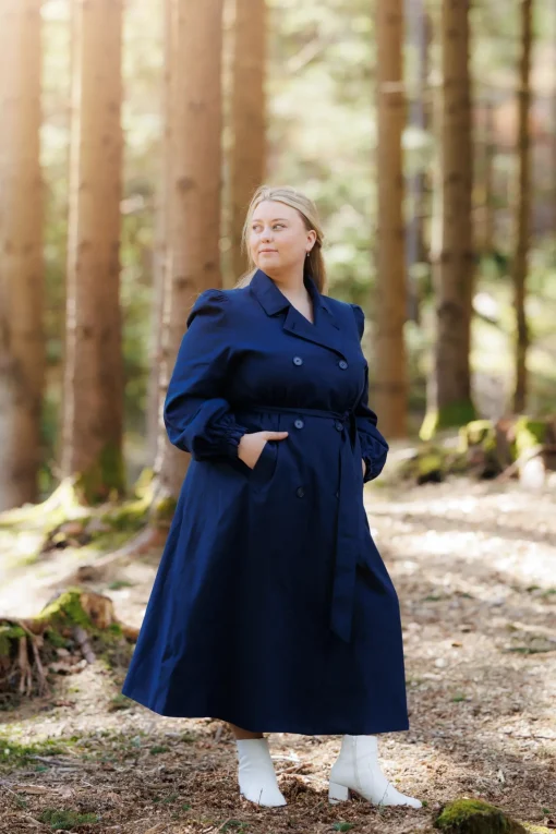 Siri Trenchcoat - Marineblå