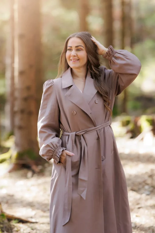 Siri Trenchcoat - Taupe Grey