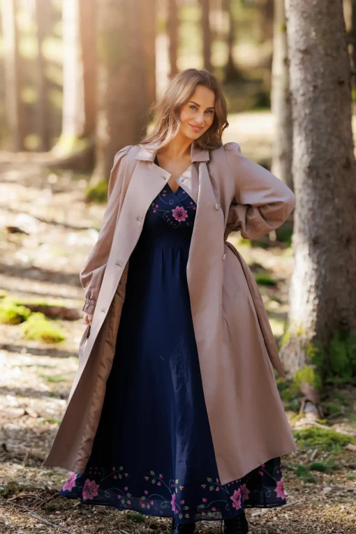 Siri Trenchcoat - Taupe Grey