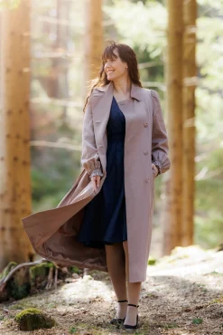Siri Trenchcoat - Taupe Grey