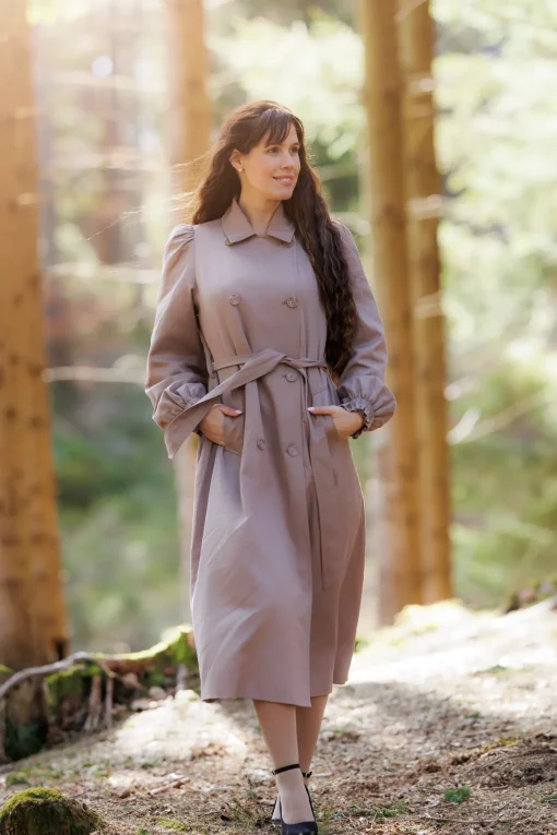 Siri Trenchcoat - Taupe Grey