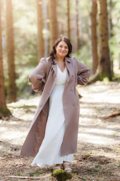 Siri Trenchcoat - Taupe Grey