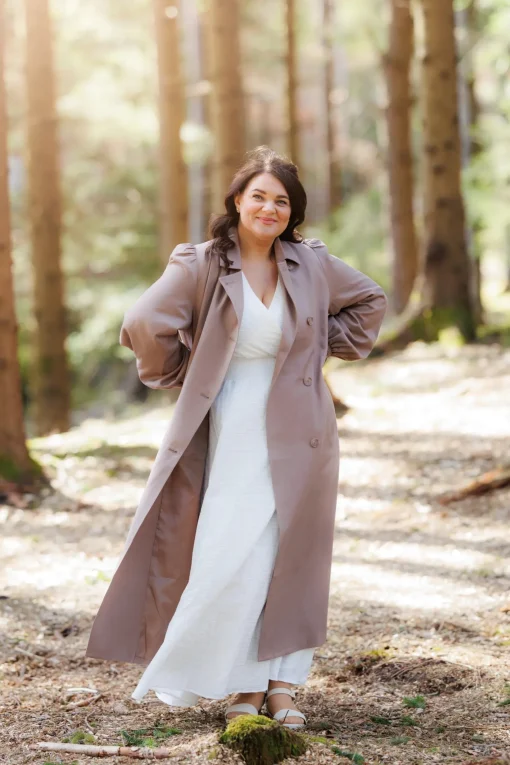 Siri Trenchcoat - Taupe Grey