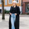 Sophie Ullkåpe lang - Svart