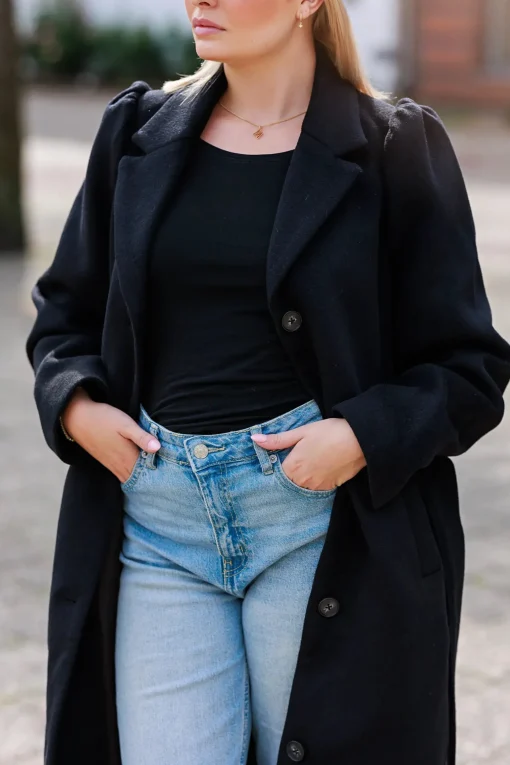 Sophie Ullkåpe lang - Svart