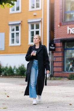 Sophie Ullkåpe lang - Svart