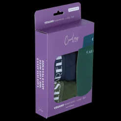 Vegard Boksershorts long 2 pk - Mørk grønn/mørk blå