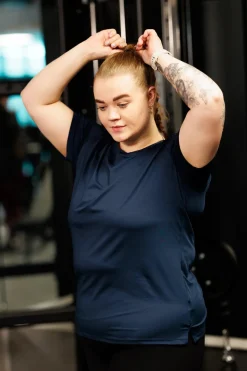 Active loose fit T-shirt - Navy