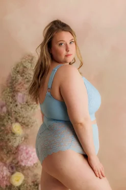 Ada Flower High Waist - Airy Blue