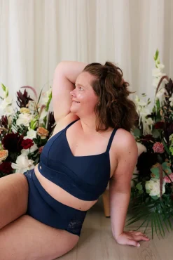 Ada High Waist truse - Mørk blå