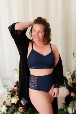 Ada High Waist truse - Mørk blå