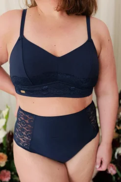 Ada High Waist truse - Mørk blå